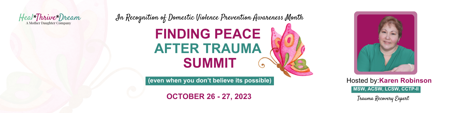 Finding Peace After Trauma Summit Finding Peace After Trauma
Summit