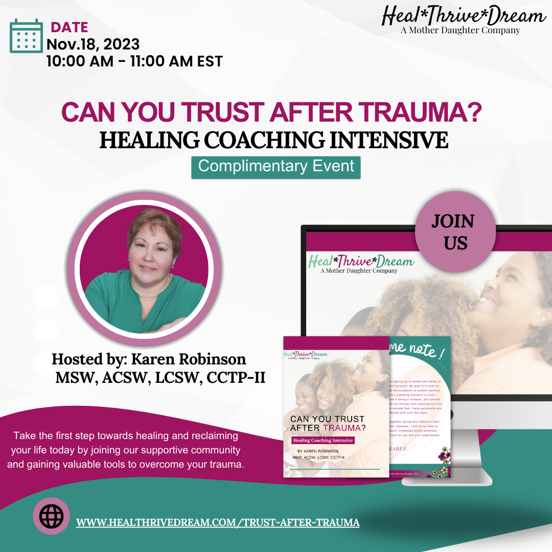 Coaching Intensive Topic: "Can You Trust After trauma?"