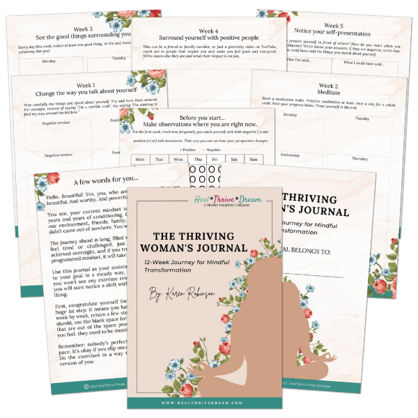 The Thriving Woman's Journal mockup
